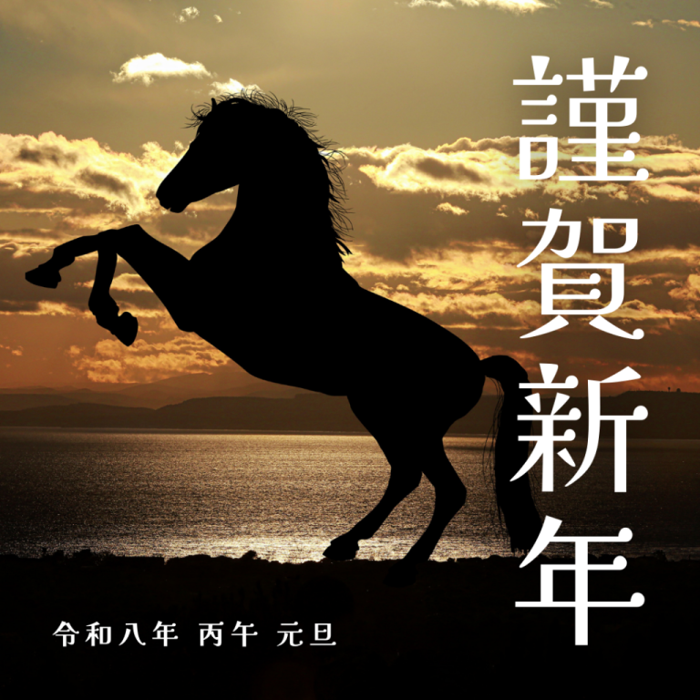 カラフル シック 写真 謹賀新年 お正月 挨拶 年賀状 正方形 インスタグラム 投稿